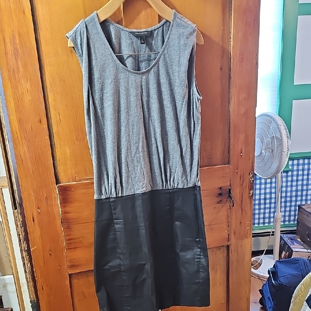 Banana Mixed Media Dress